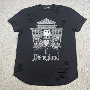 Disney Our Universe Jack Skellington Haunted Mansion Distressed T-Shirt Small
